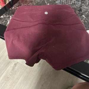 lululemon athletica Women's Maroon Athletic Shorts